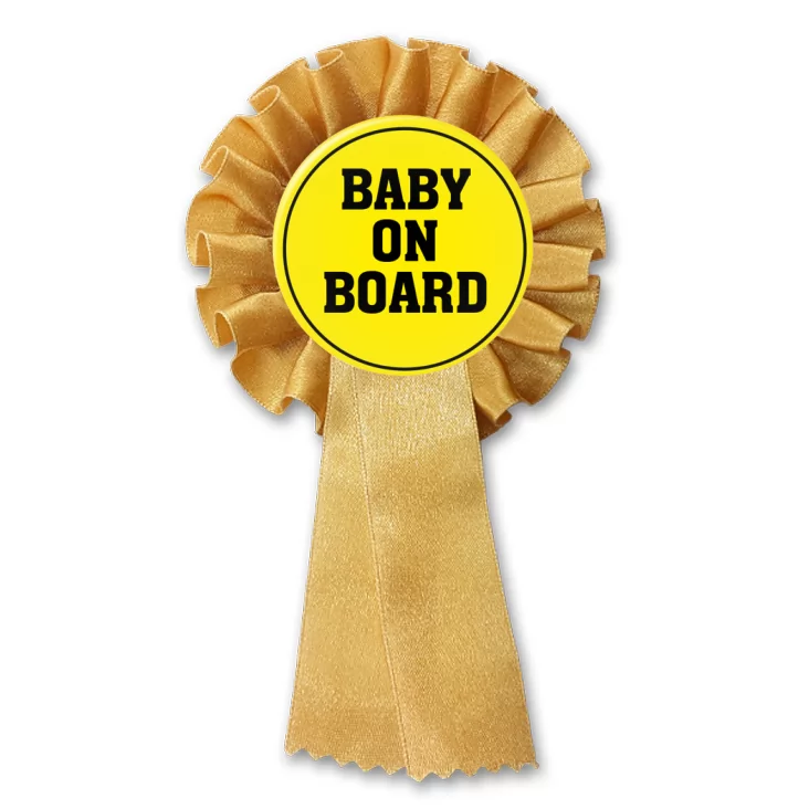 przypinka kotylion Baby on board