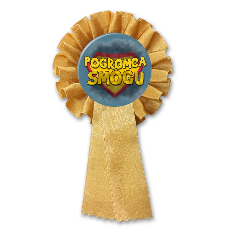 przypinka kotylion Pogromca smogu