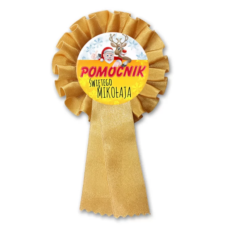 przypinka kotylion Pomocnik Świętego Mokołaja