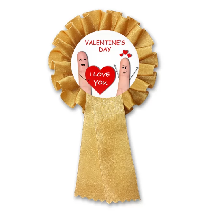 przypinka kotylion Valentine Day paluszki dwa