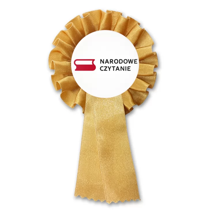 przypinka kotylion Narodowe czytanie
