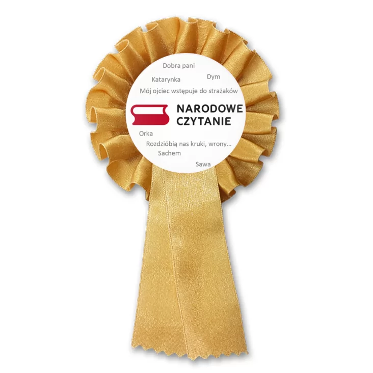 przypinka kotylion Narodowe czytanie