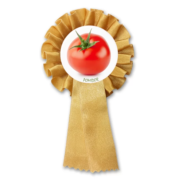 przypinka kotylion Czerwony pomidor