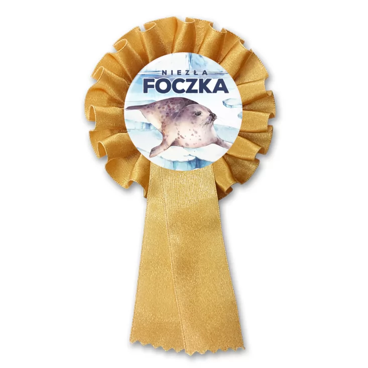 przypinka kotylion Niezła foczka