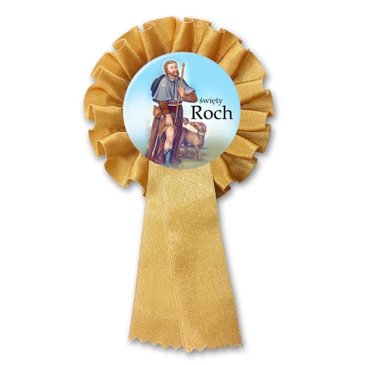przypinka kotylion Patron święty Roch