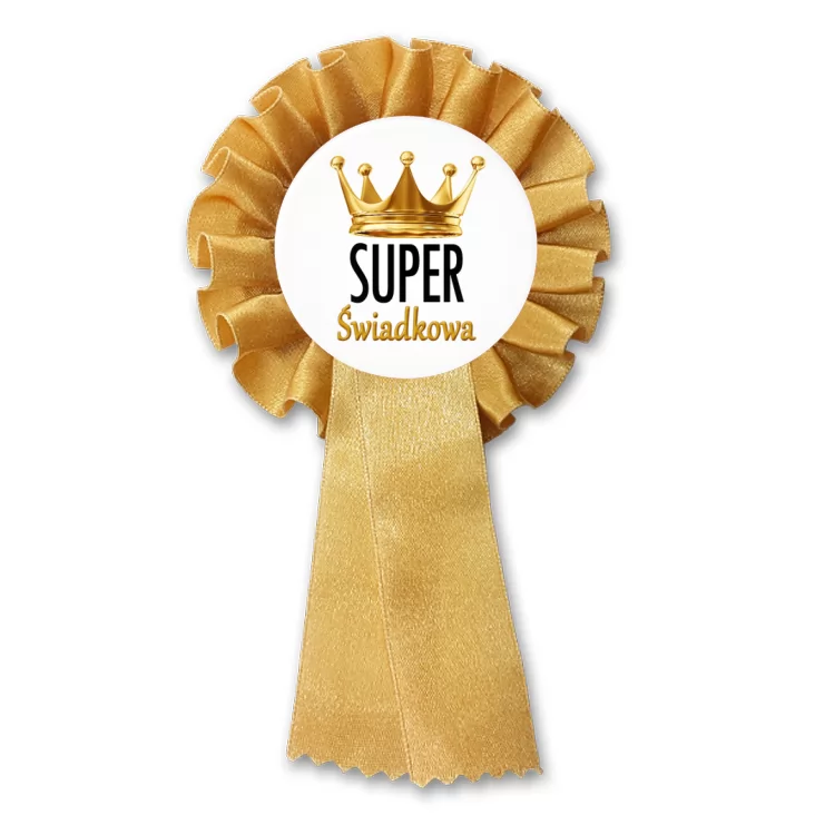 przypinka kotylion Super Świadkowa