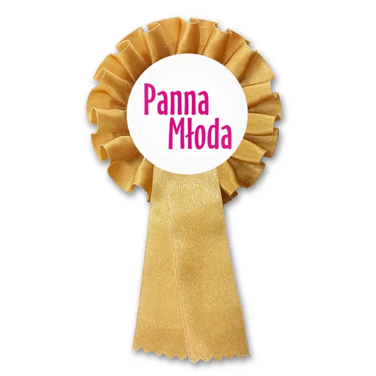 przypinka kotylion Panna Młoda
