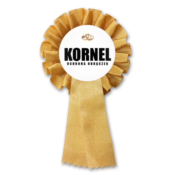 przypinka kotylion Ochrona Obrączek