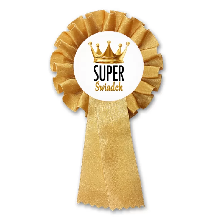 przypinka kotylion Super Świadek