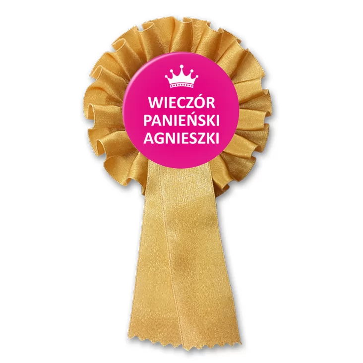 przypinka kotylion Wieczór panieński Agnieszki