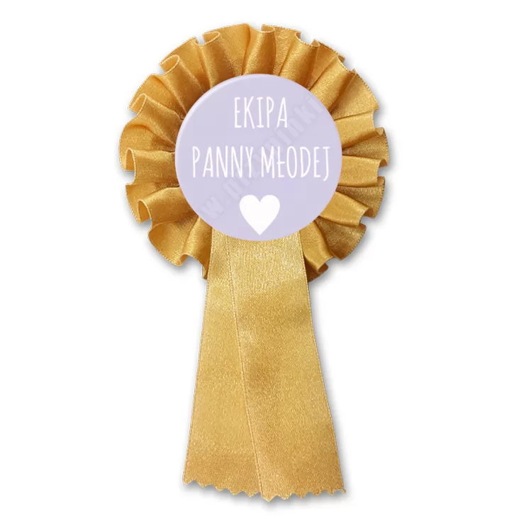 przypinka kotylion Ekipa Panny Młodej