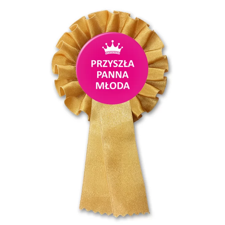przypinka kotylion Przyszła Panna Młoda
