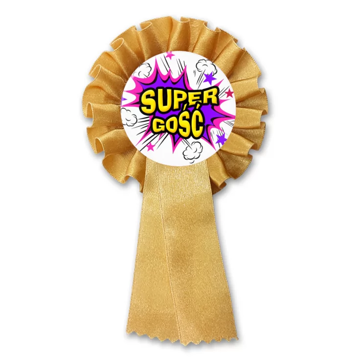 przypinka kotylion Super Gość