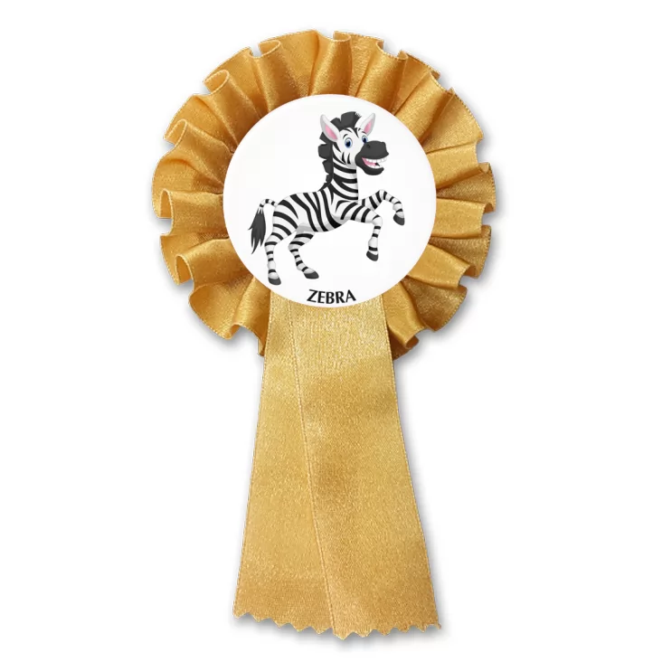 przypinka kotylion Zebra