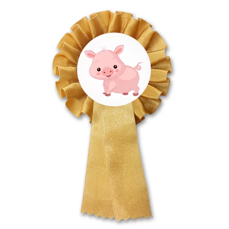 przypinka kotylion Świnka