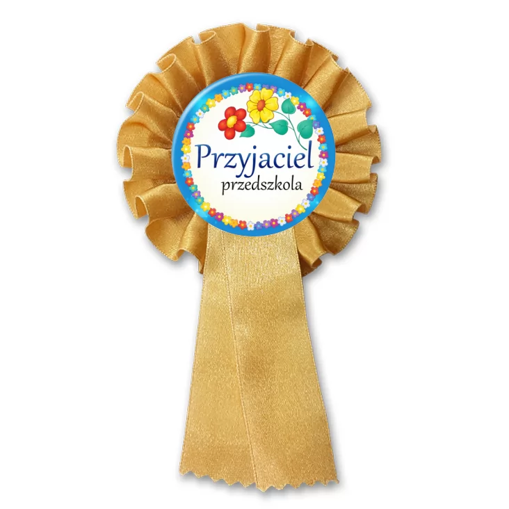 przypinka kotylion Przyjaciel Przedszkola