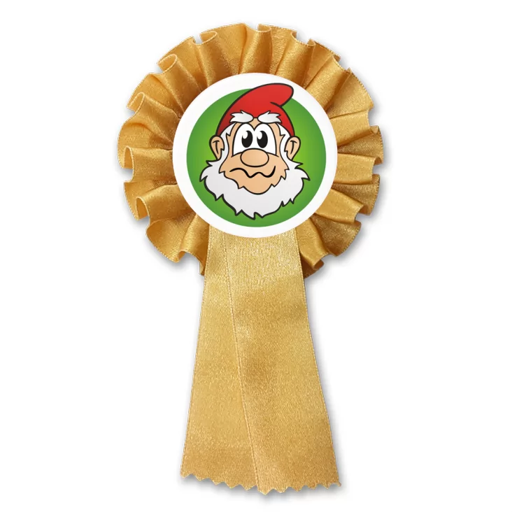 przypinka kotylion Krasnal buźka 6