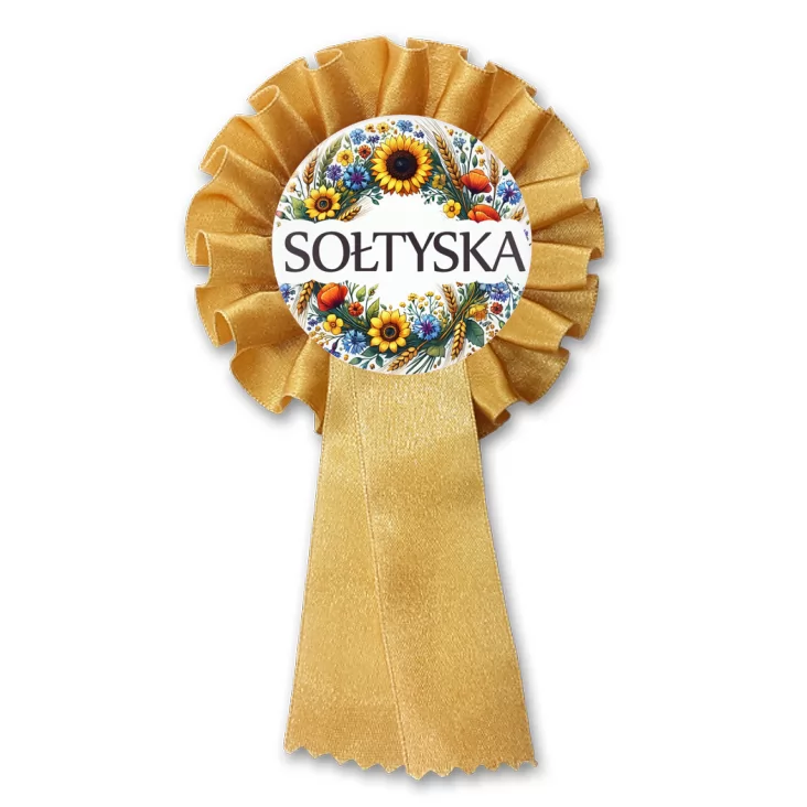 przypinka kotylion Sołtyska polskie kwiaty polne