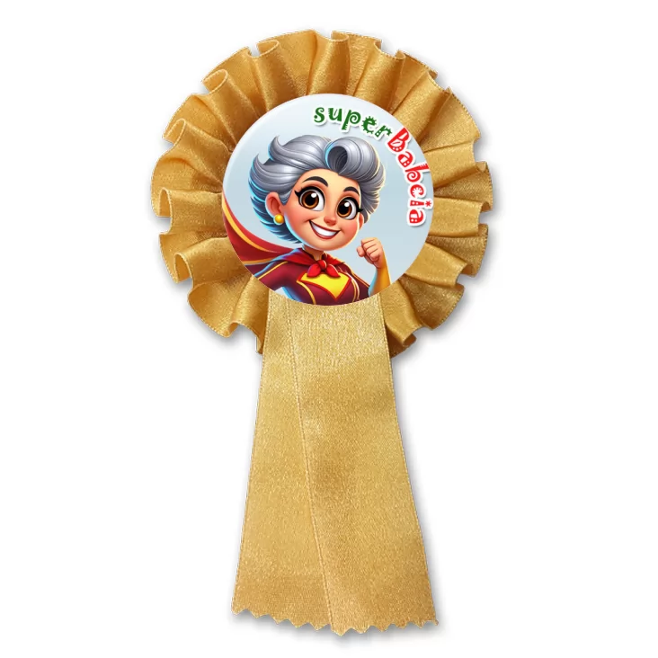przypinka kotylion superBabcia