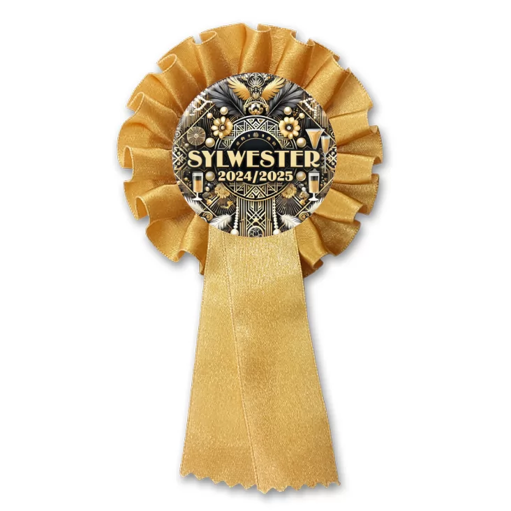przypinka kotylion Sylwester w stylu lat 20