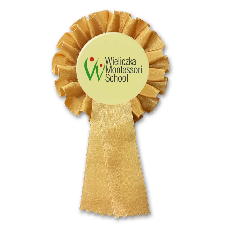przypinka kotylion Wieliczka Montessori School
