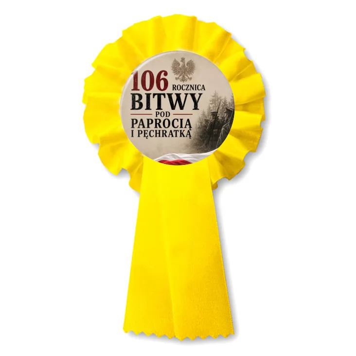 przypinka kotylion 106. rocznica Bitwy pod Paprocią