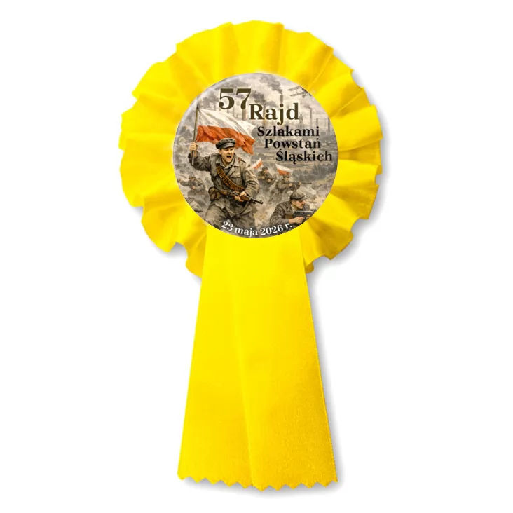 przypinka kotylion 57 Rajd Szlakami Powstań Sląskich