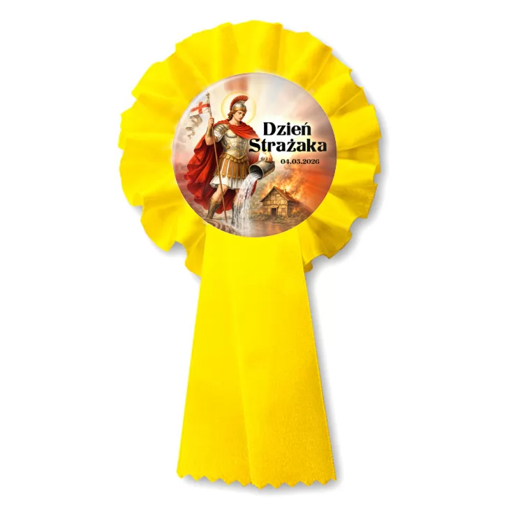 przypinka kotylion Dzień Strażaka Patron strażaków św. Florian