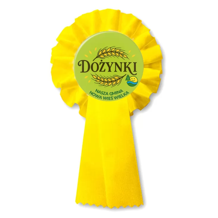 przypinka kotylion Gmina Nowa Wieś Wielka Dożynki