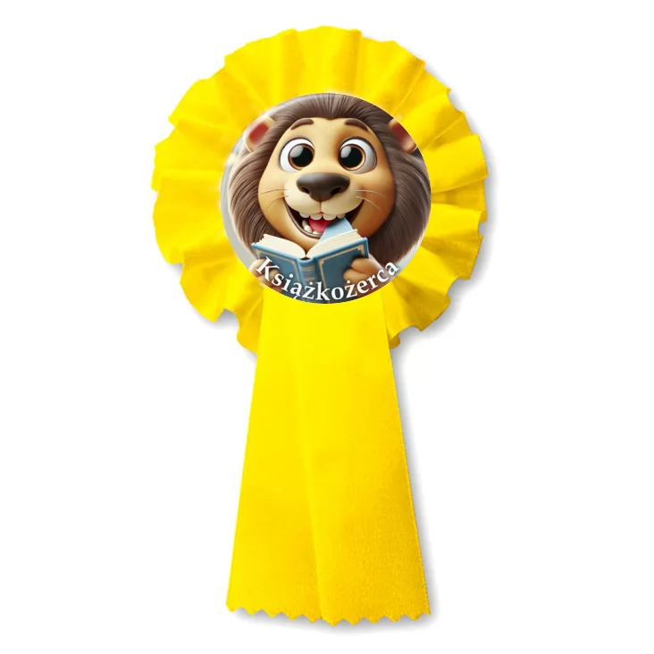 przypinka kotylion Książkożerca