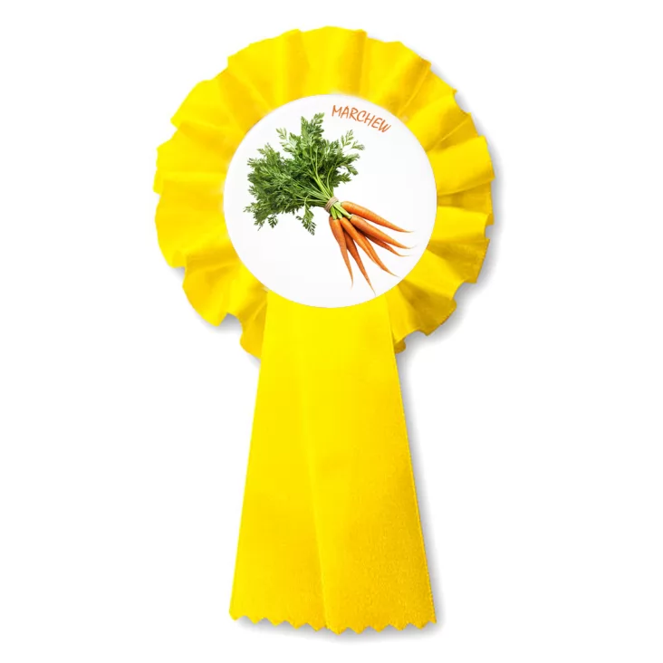 przypinka kotylion Marchew