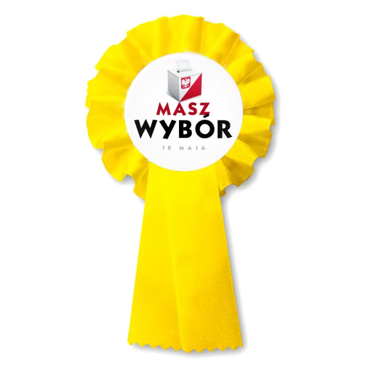przypinka kotylion Masz wybór Wybory