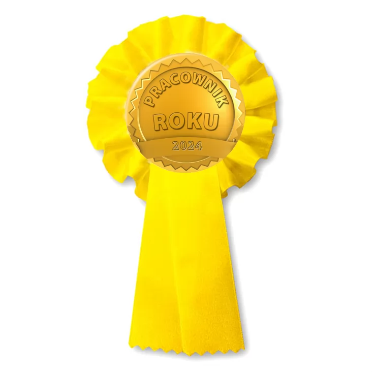 przypinka kotylion Medal pracownik roku