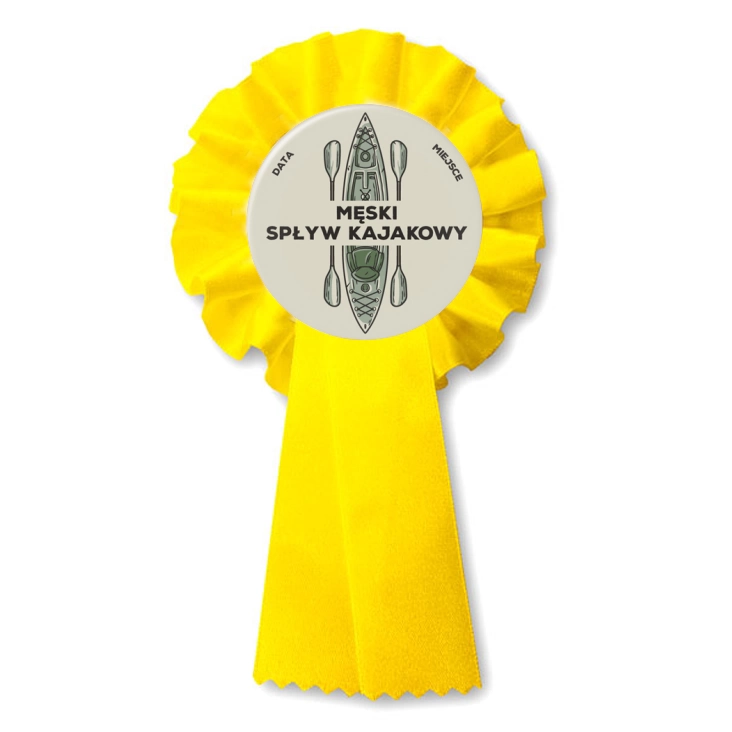 przypinka kotylion Męski wypad na spływ kajakowy