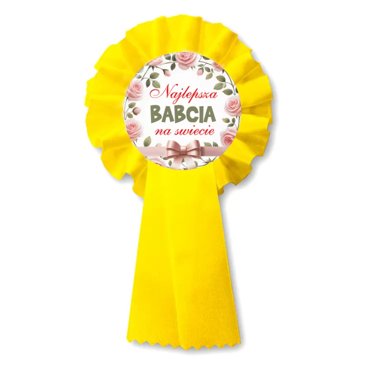 przypinka kotylion Najlepsza babcia