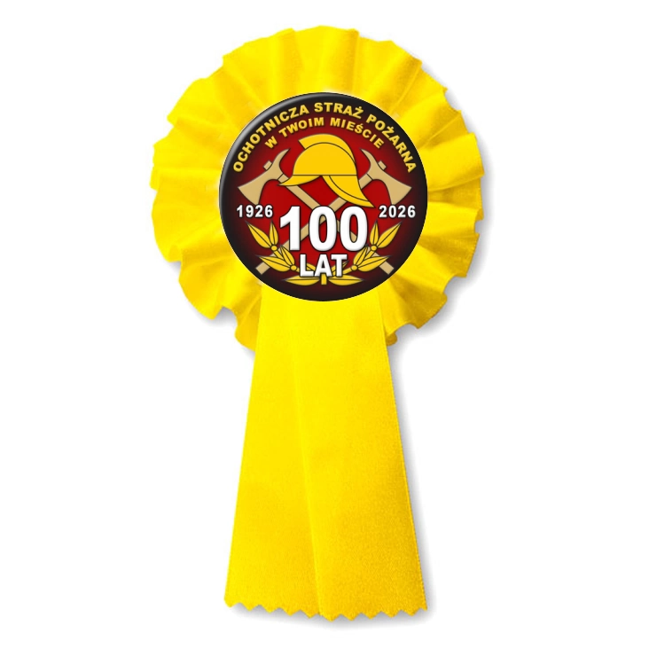 przypinka kotylion Ochotnicza Straż Pożarna Jubileusz