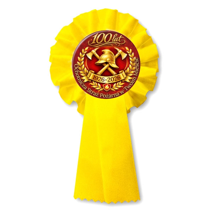 przypinka kotylion Ochotnicza Straż Pożarna w Twoim Mieście