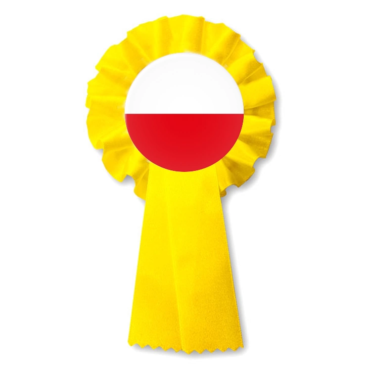 przypinka kotylion Polska biało-czerwona flaga