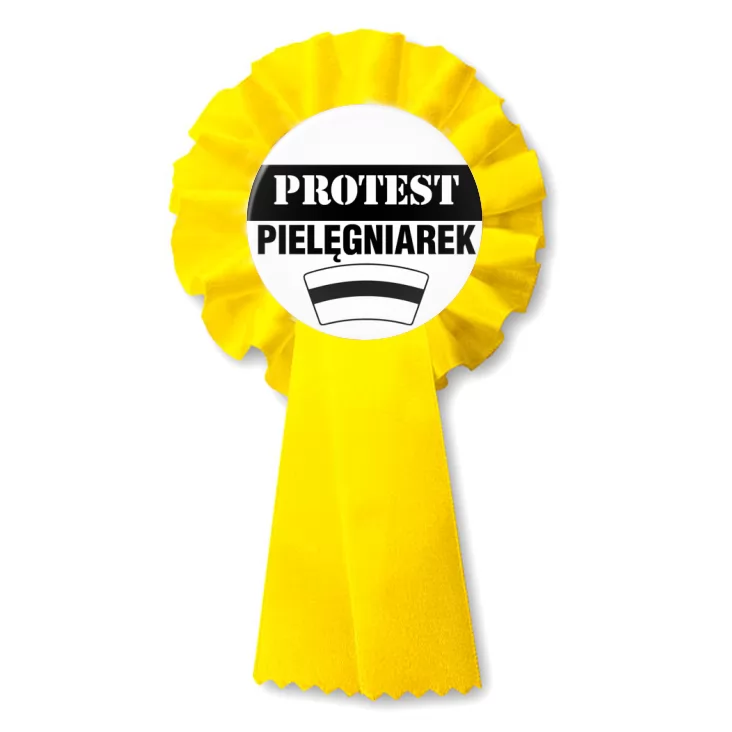 przypinka kotylion Protest pielęgniarek