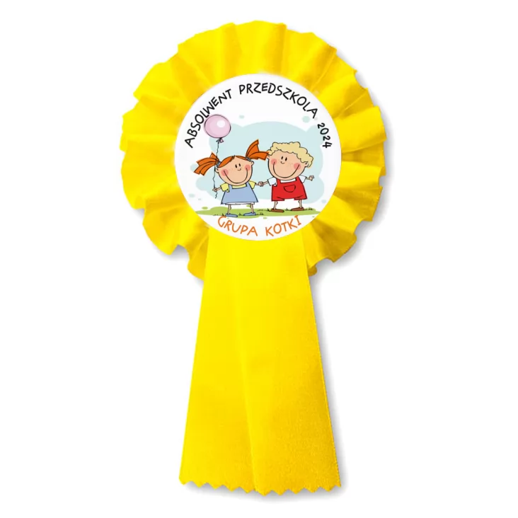 przypinka kotylion Absolwent Przedszkola - grupa kotki