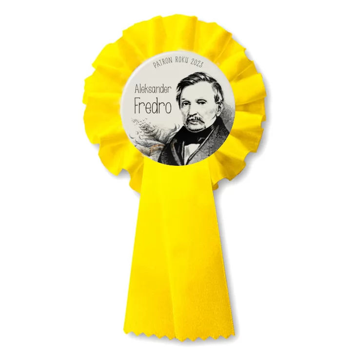 przypinka kotylion Aleksander Fredro patron 2023