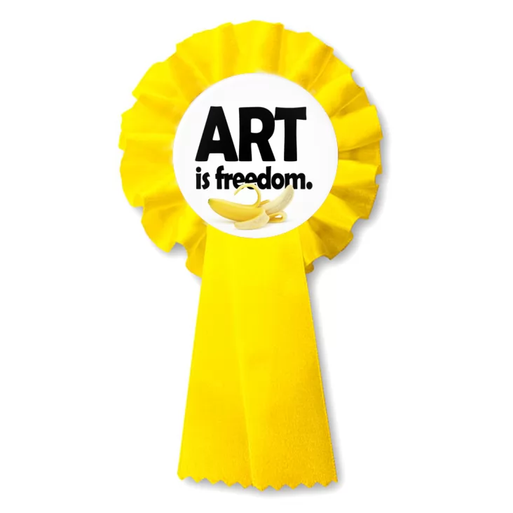 przypinka kotylion Art is freedom
