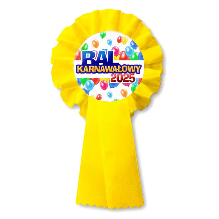 przypinka kotylion Bal Karnawałowy w balonach