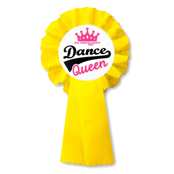 przypinka kotylion Bal ósmoklasisty Dance Queen