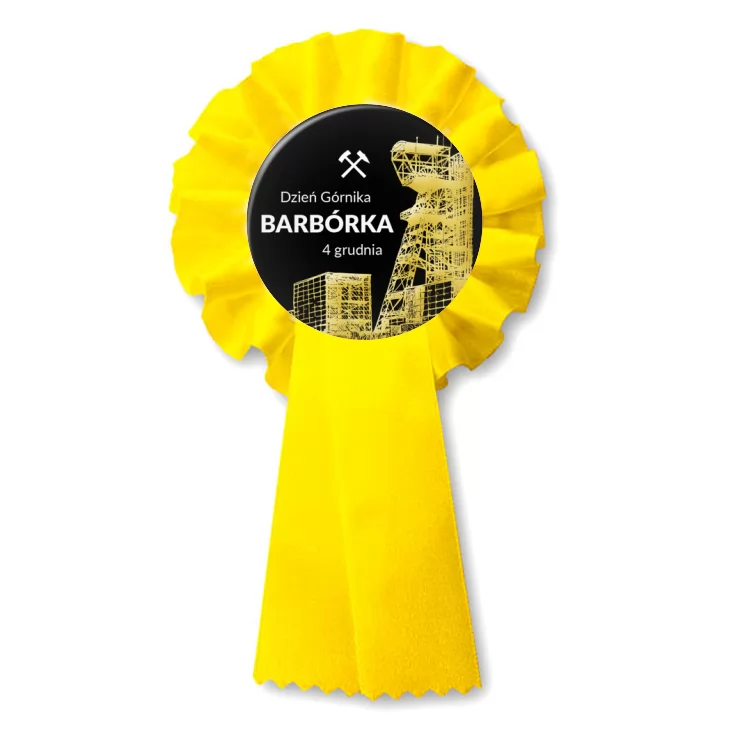 przypinka kotylion Barbórka Dzień Górnika