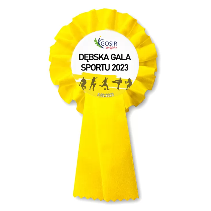 przypinka kotylion Dębska Gala Sportu 2023