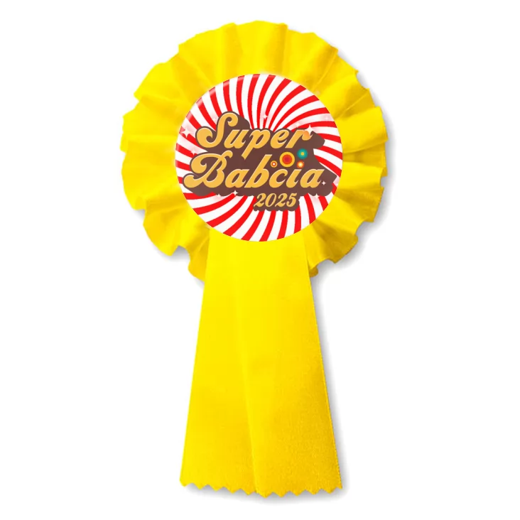 przypinka kotylion Dzień Babci - Super Babcia