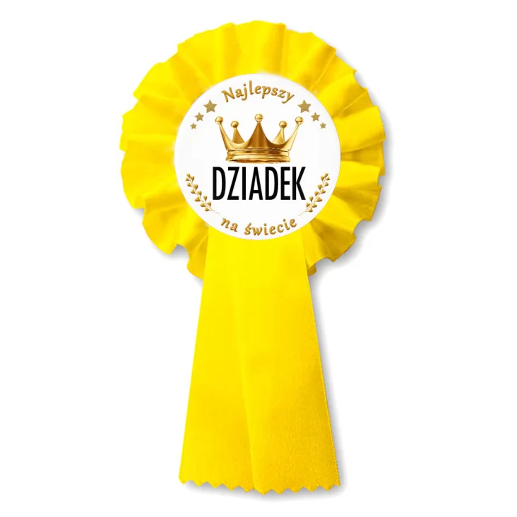 przypinka kotylion Dzień Dziadka - Król Dziadek