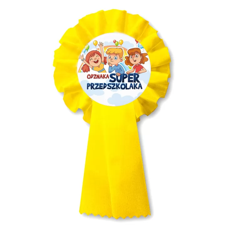 przypinka kotylion Dzień Przedszkolaka Super Przedszkolak