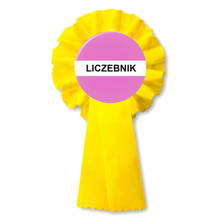 przypinka kotylion Gramatyka liczebnik